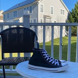 (9 mens/11 womens) Black High Top Converse